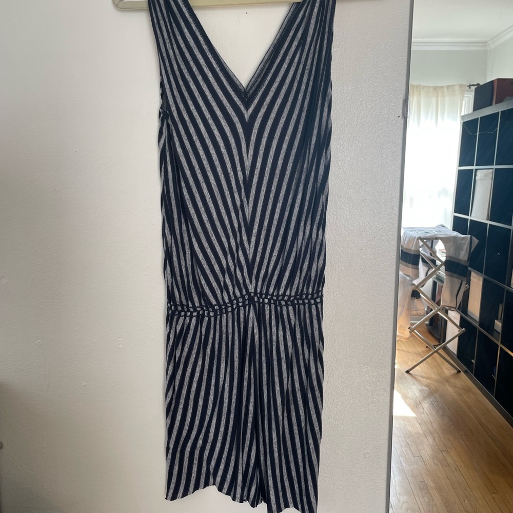 Striped Navy and White Women's Dress